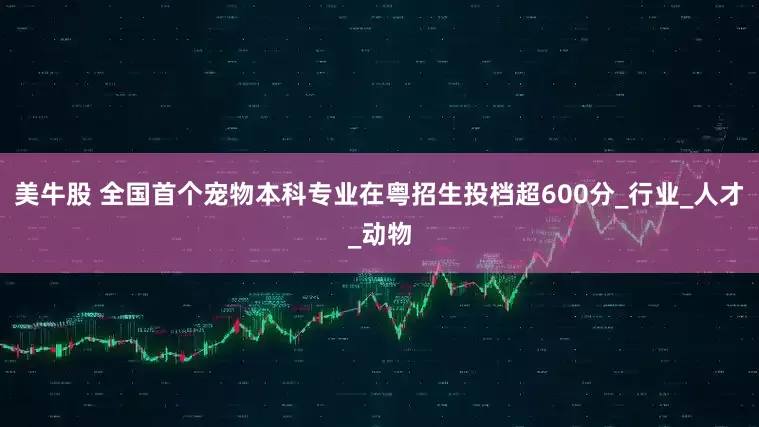 美牛股 全国首个宠物本科专业在粤招生投档超600分_行业_人才_动物