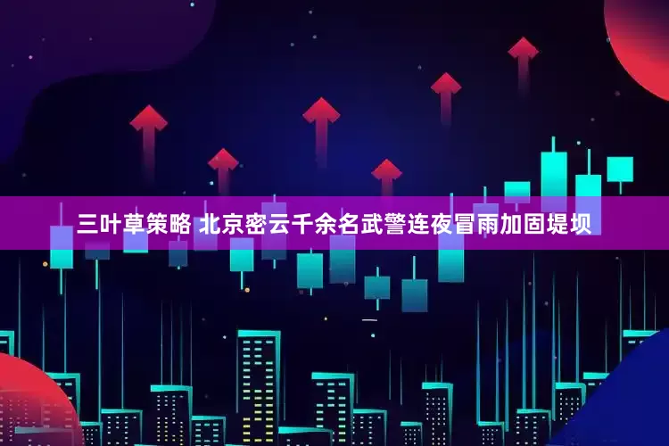 三叶草策略 北京密云千余名武警连夜冒雨加固堤坝