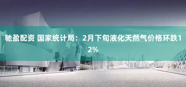 驰盈配资 国家统计局:2月下旬液化天然气价格环跌12%
